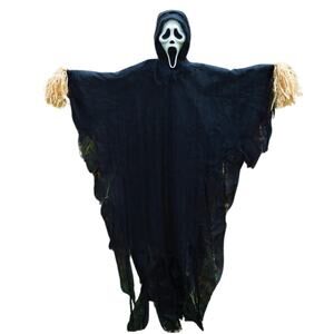 Ghost Face Scarecrow 5ft Halloween Decoration